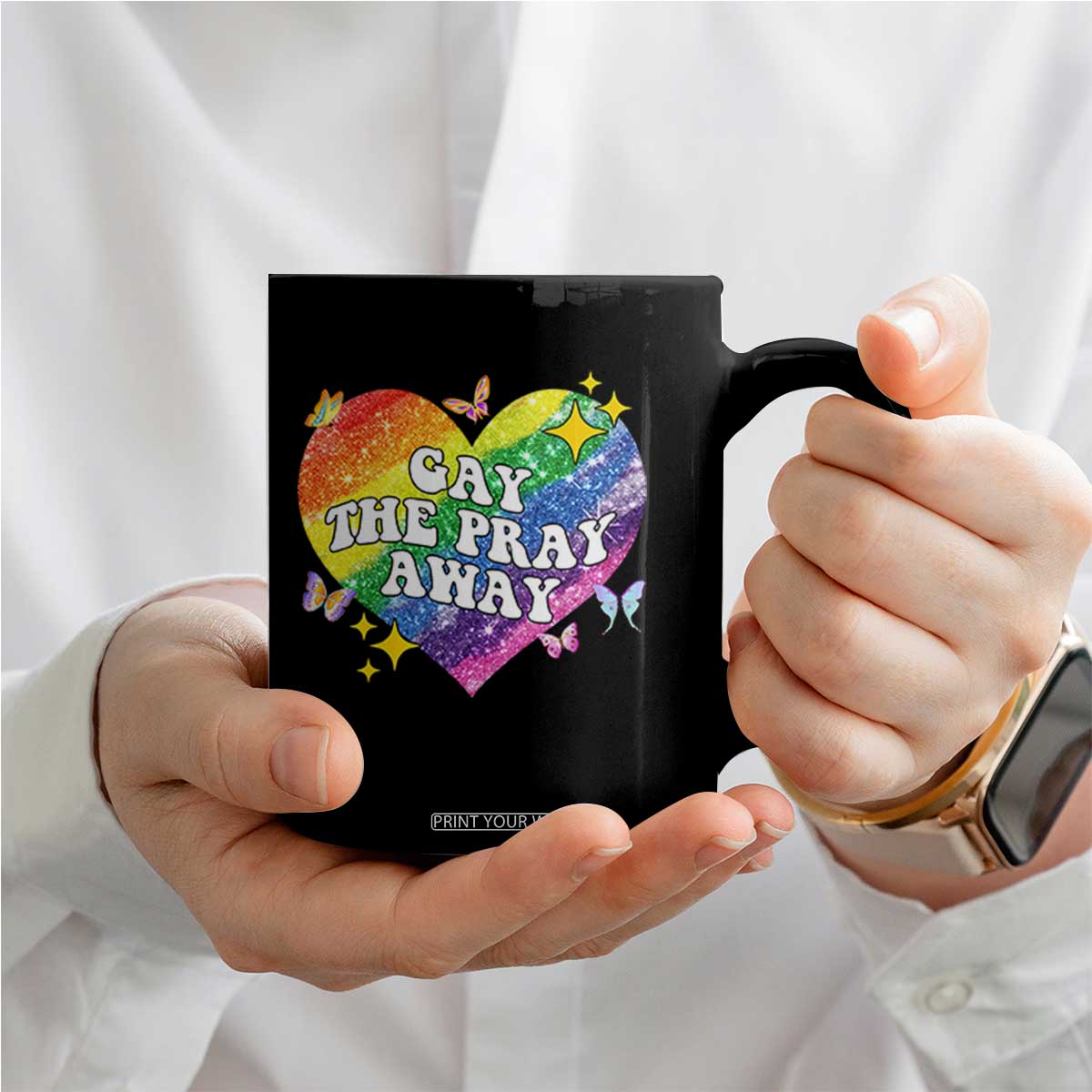 Gay the Pray Away Coffee Mug LGBTQIA Say Gay Pride Month TS02 Print Your Wear