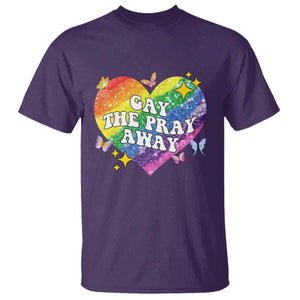 Gay the Pray Away T Shirt LGBTQIA Say Gay Pride Month TS02 Purple Print Your Wear
