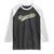 Geauxmaha Vintage Throwback Design Raglan Shirt Purple and Gold Baseball Fan TS02 Black White Print Your Wear