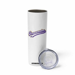 Geauxmaha Vintage Throwback Design Skinny Tumbler Gold Baseball Fan TS02 Print Your Wear