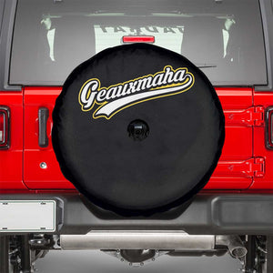 Geauxmaha Vintage Throwback Design Spare Tire Cover Purple and Gold Baseball Fan TS02 Black Print Your Wear