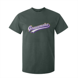 Geauxmaha Vintage Throwback Design T Shirt For Kid Gold Baseball Fan TS02 Dark Forest Green Print Your Wear