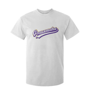 Geauxmaha Vintage Throwback Design T Shirt For Kid Gold Baseball Fan TS02 White Print Your Wear
