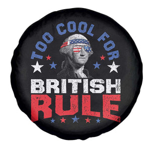 George Washington 4th of July Spare Tire Cover Too Cool For British Rule Red White and Blue TS10 Print Your Wear