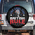 George Washington 4th of July Spare Tire Cover Too Cool For British Rule Red White and Blue TS10 No hole Black Print Your Wear