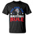 George Washington 4th of July T Shirt Too Cool For British Rule Red White and Blue TS10 Black Print Your Wear