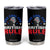 George Washington 4th of July Tumbler Cup Too Cool For British Rule Red White and Blue TS10 Black Print Your Wear