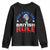 George Washington 4th of July Youth Sweatshirt Too Cool For British Rule Red White and Blue TS10 Black Print Your Wear