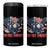 George Washington Rides Bald Eagle 4 in 1 Can Cooler Tumbler You Free Tonight Patriotic 4th of July TS02 One Size: 16 oz Black Print Your Wear