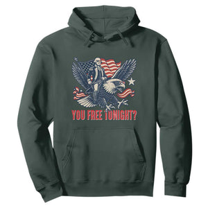 George Washington Rides Bald Eagle Hoodie You Free Tonight Patriotic 4th of July TS02 Dark Forest Green Print Your Wear