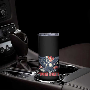 George Washington Rides Bald Eagle Skinny Tumbler You Free Tonight Patriotic 4th of July TS02 Print Your Wear
