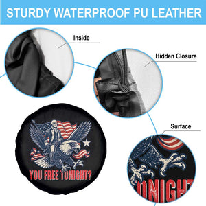 George Washington Rides Bald Eagle Spare Tire Cover You Free Tonight Patriotic 4th of July TS02 Print Your Wear