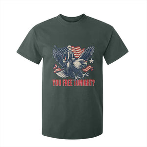 George Washington Rides Bald Eagle T Shirt For Kid You Free Tonight Patriotic 4th of July TS02 Dark Forest Green Print Your Wear