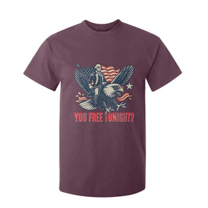 George Washington Rides Bald Eagle T Shirt For Kid You Free Tonight Patriotic 4th of July TS02 Maroon Print Your Wear