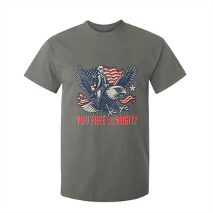 George Washington Rides Bald Eagle T Shirt For Kid You Free Tonight Patriotic 4th of July TS02 Military Green Print Your Wear