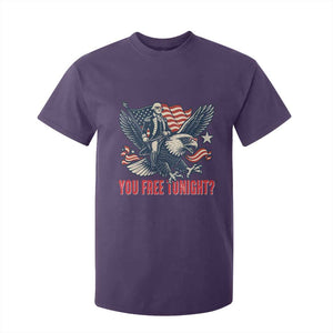 George Washington Rides Bald Eagle T Shirt For Kid You Free Tonight Patriotic 4th of July TS02 Purple Print Your Wear