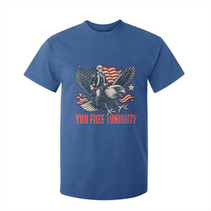 George Washington Rides Bald Eagle T Shirt For Kid You Free Tonight Patriotic 4th of July TS02 Royal Blue Print Your Wear
