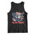 George Washington Rides Bald Eagle Tank Top You Free Tonight Patriotic 4th of July TS02 Black Print Your Wear