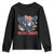 George Washington Rides Bald Eagle Youth Sweatshirt You Free Tonight Patriotic 4th of July TS02 Black Print Your Wear