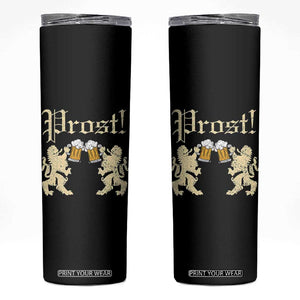 German Prost Skinny Tumbler Lion Cheers Beer Drinking Oktoberfest TS11 Black Print Your Wear