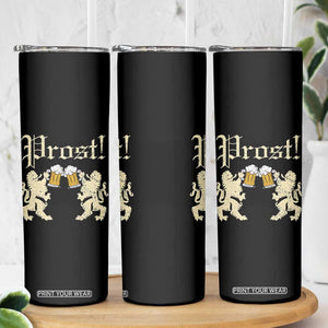German Prost Skinny Tumbler Lion Cheers Beer Drinking Oktoberfest TS11 Print Your Wear