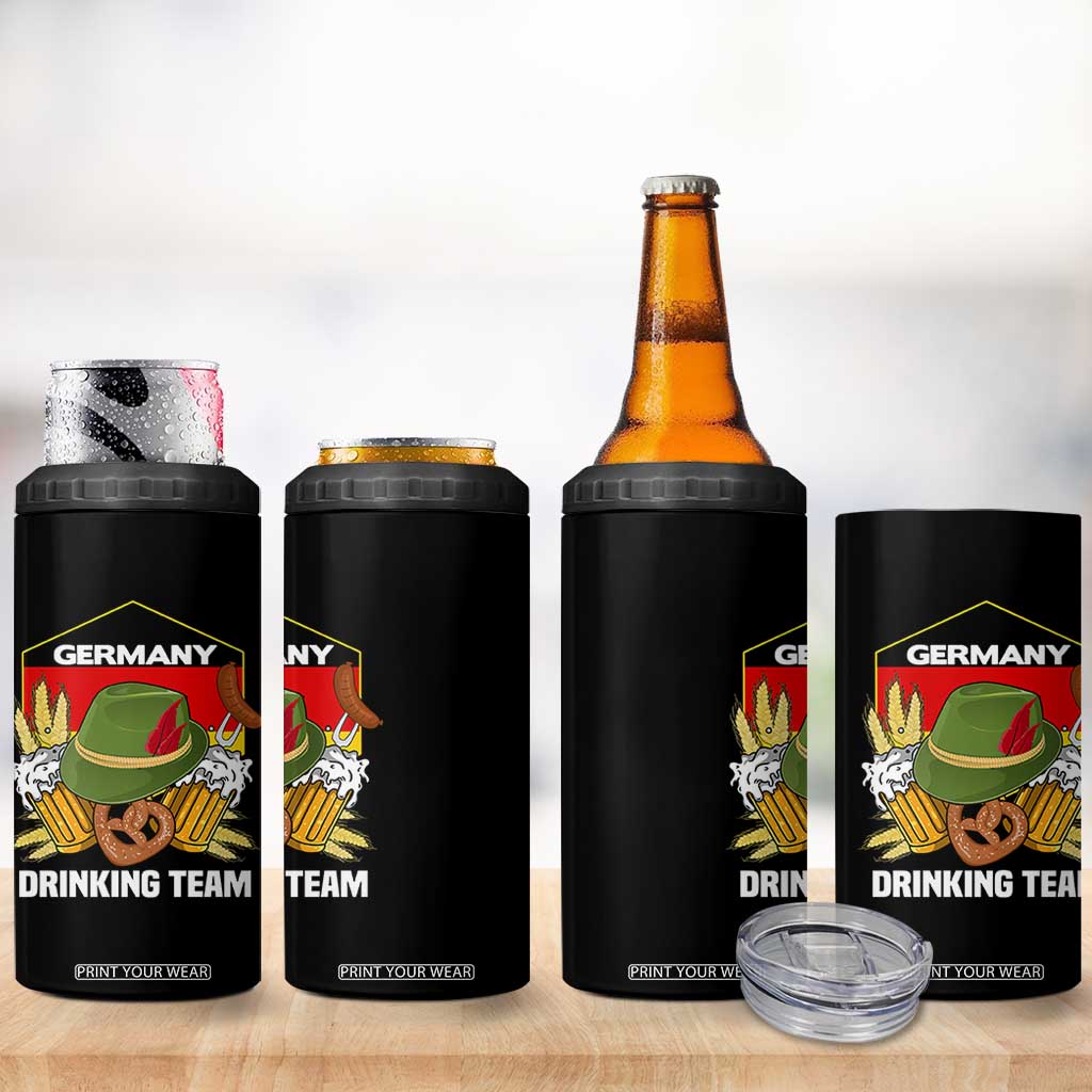 Germany Drinking Team 4 in 1 Can Cooler Tumbler Germany Beer Festivals Oktoberfest Alpine hat Barley TS11 Print Your Wear