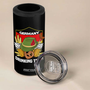 Germany Drinking Team 4 in 1 Can Cooler Tumbler Germany Beer Festivals Oktoberfest Alpine hat Barley TS11 Print Your Wear