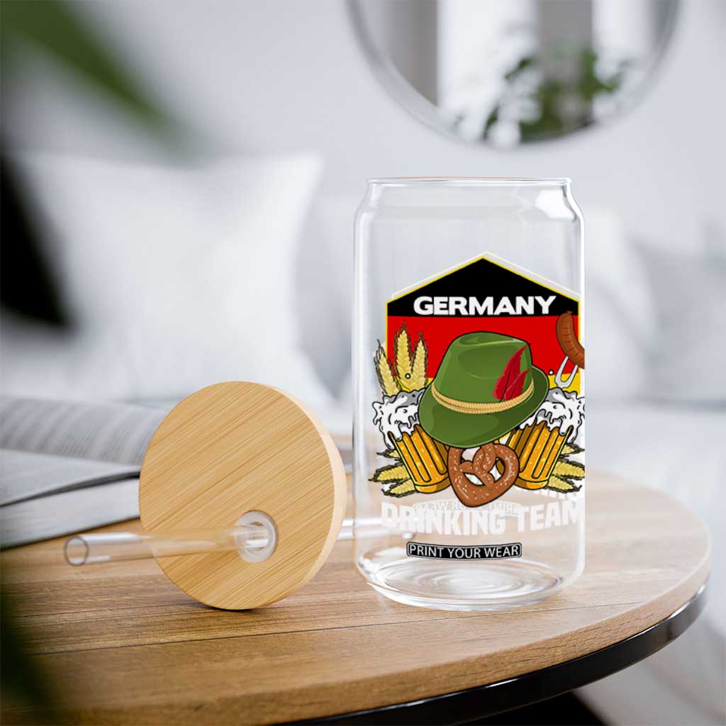 Germany Drinking Team Glass Can Germany Beer Festivals Oktoberfest Alpine hat Barley TS11 Print Your Wear