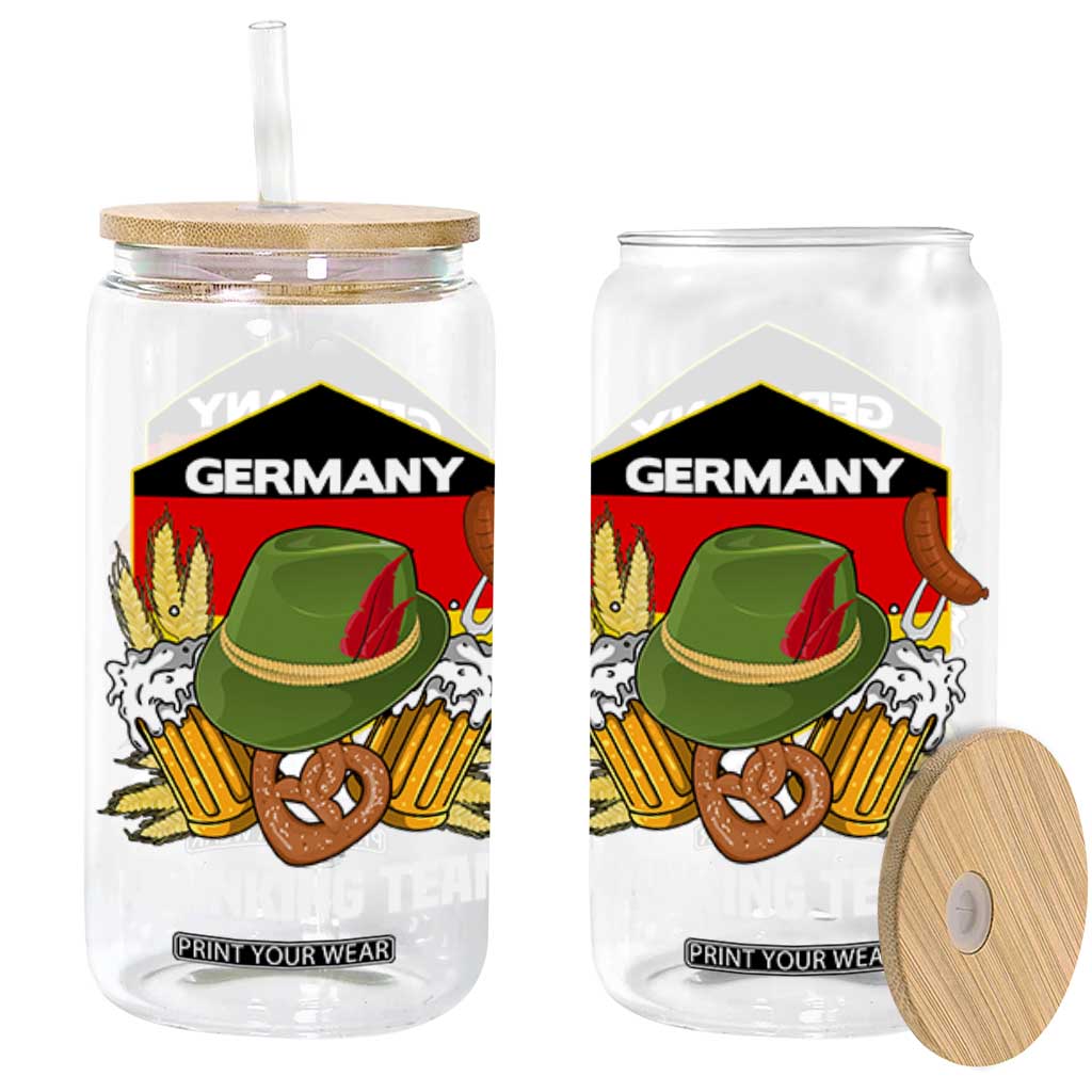 Germany Drinking Team Glass Can Germany Beer Festivals Oktoberfest Alpine hat Barley TS11 Black Print Your Wear
