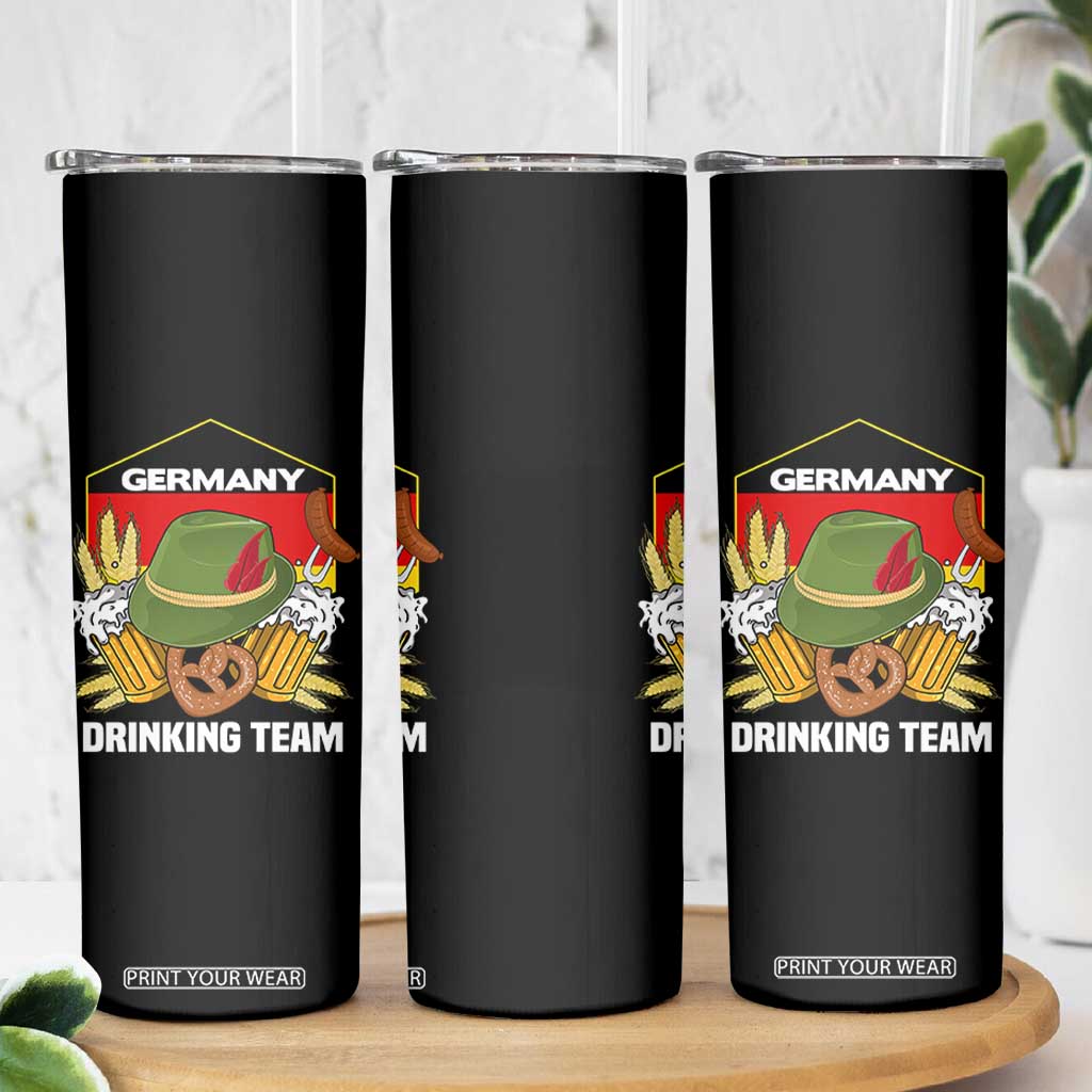 Germany Drinking Team Skinny Tumbler Germany Beer Festivals Oktoberfest Alpine hat Barley TS11 Print Your Wear
