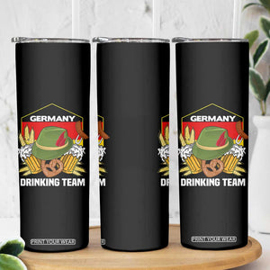 Germany Drinking Team Skinny Tumbler Germany Beer Festivals Oktoberfest Alpine hat Barley TS11 Print Your Wear