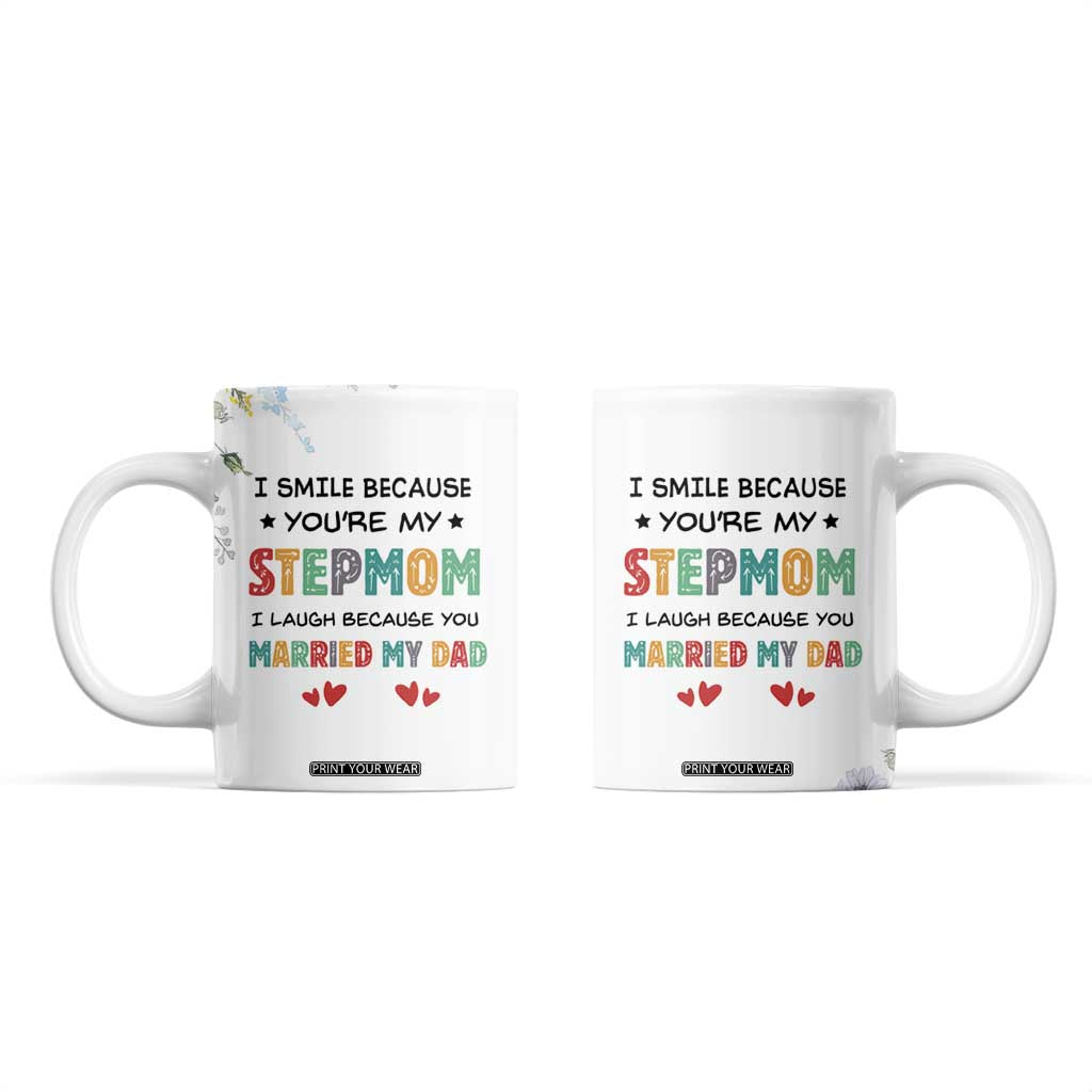 Gifts For Bonus Mom Coffee Mug Stepmom Mothers Day Gift TB10 White Print Your Wear