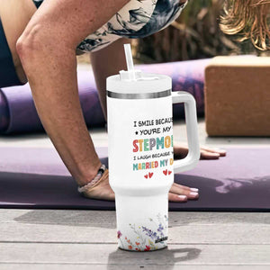 Gifts For Bonus Mom Tumbler With Handle Stepmom Mothers Day Gift TB10 Print Your Wear