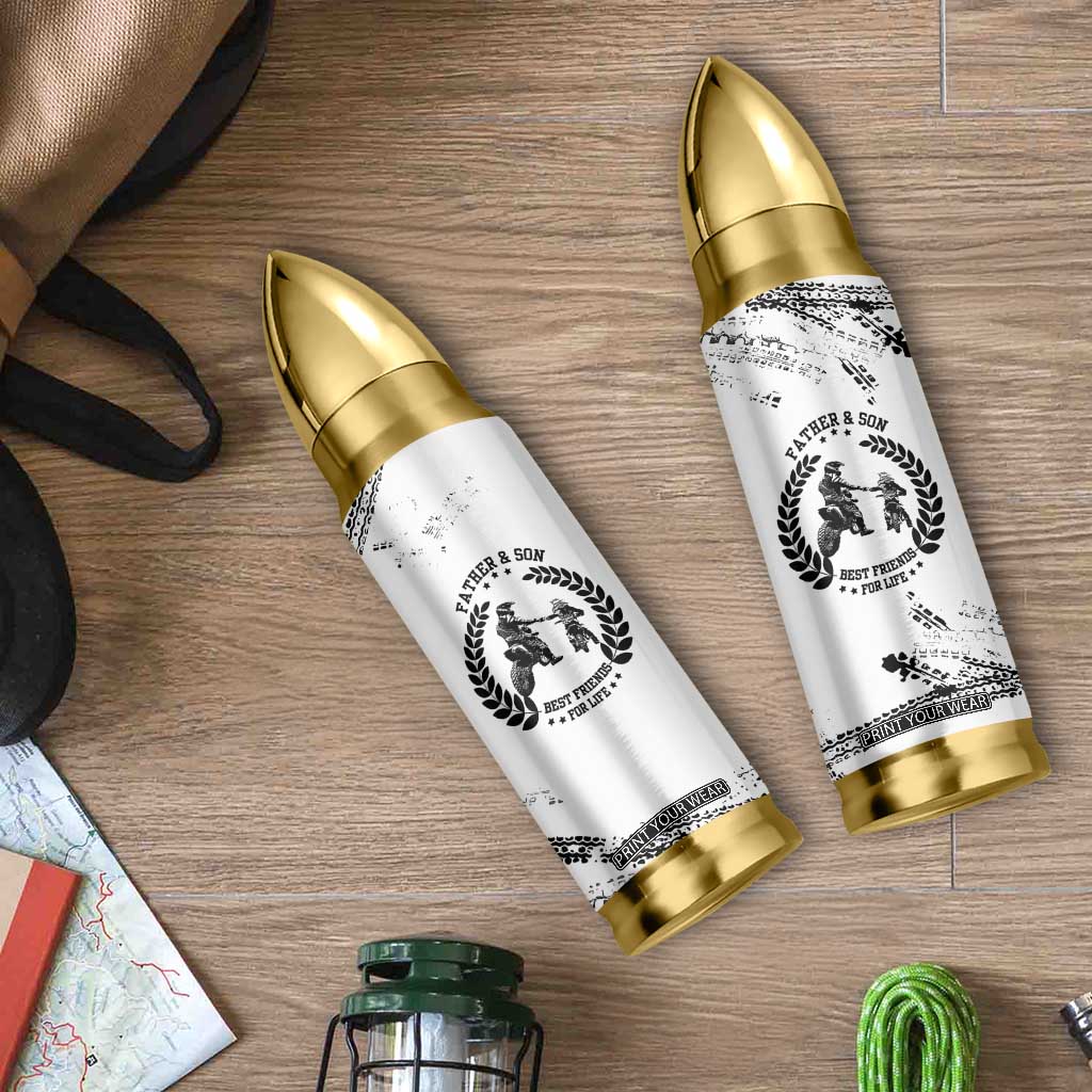 Gifts For Dad From Son Bullet Tumbler Dirt Bike Dad Bike Biker MX Motocross Rider TB10 Print Your Wear