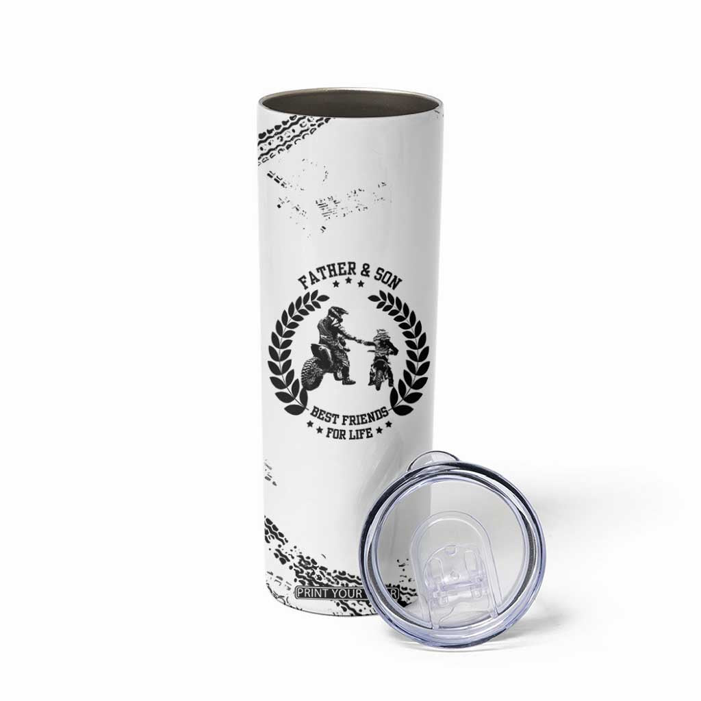 Gifts For Dad From Son Skinny Tumbler Dirt Bike Dad Bike Biker MX Motocross Rider TB10 Print Your Wear