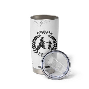 Gifts For Dad From Son Tumbler Cup Dirt Bike Dad Bike Biker MX Motocross Rider TB10 Print Your Wear