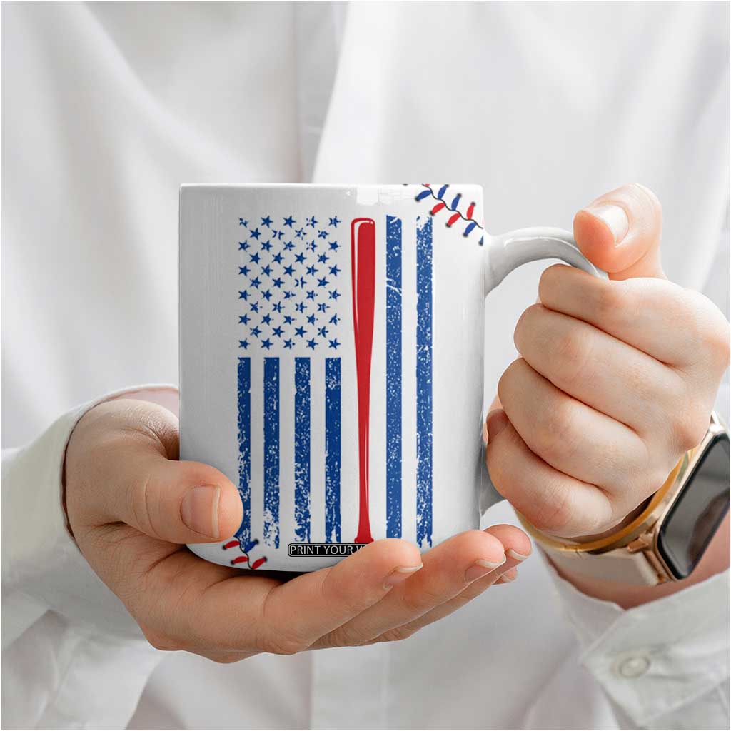 Gifts for Baseball Lover Coffee Mug Eat Sleep Baseball Repeat TB09 Print Your Wear
