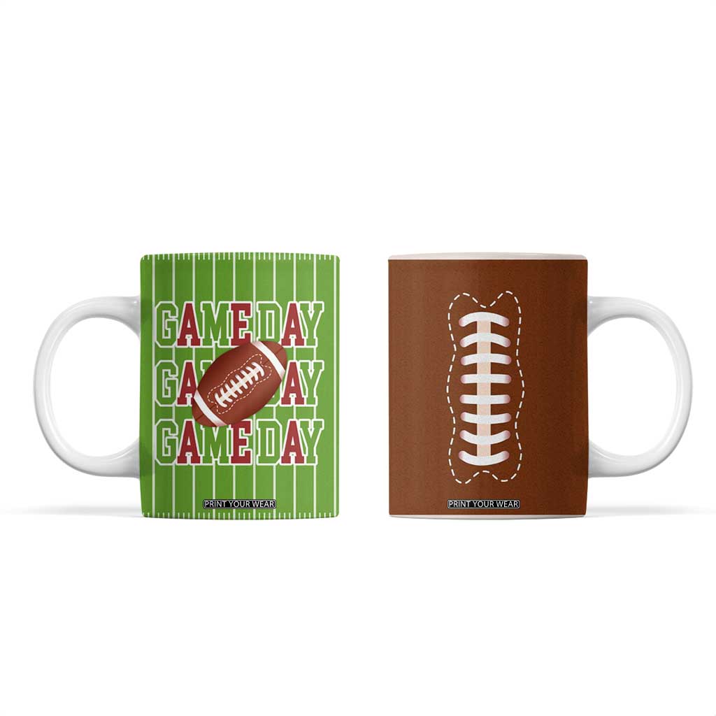 Gifts for Football Lover Coffee Mug Game Day TB09 Football Ball Print Your Wear