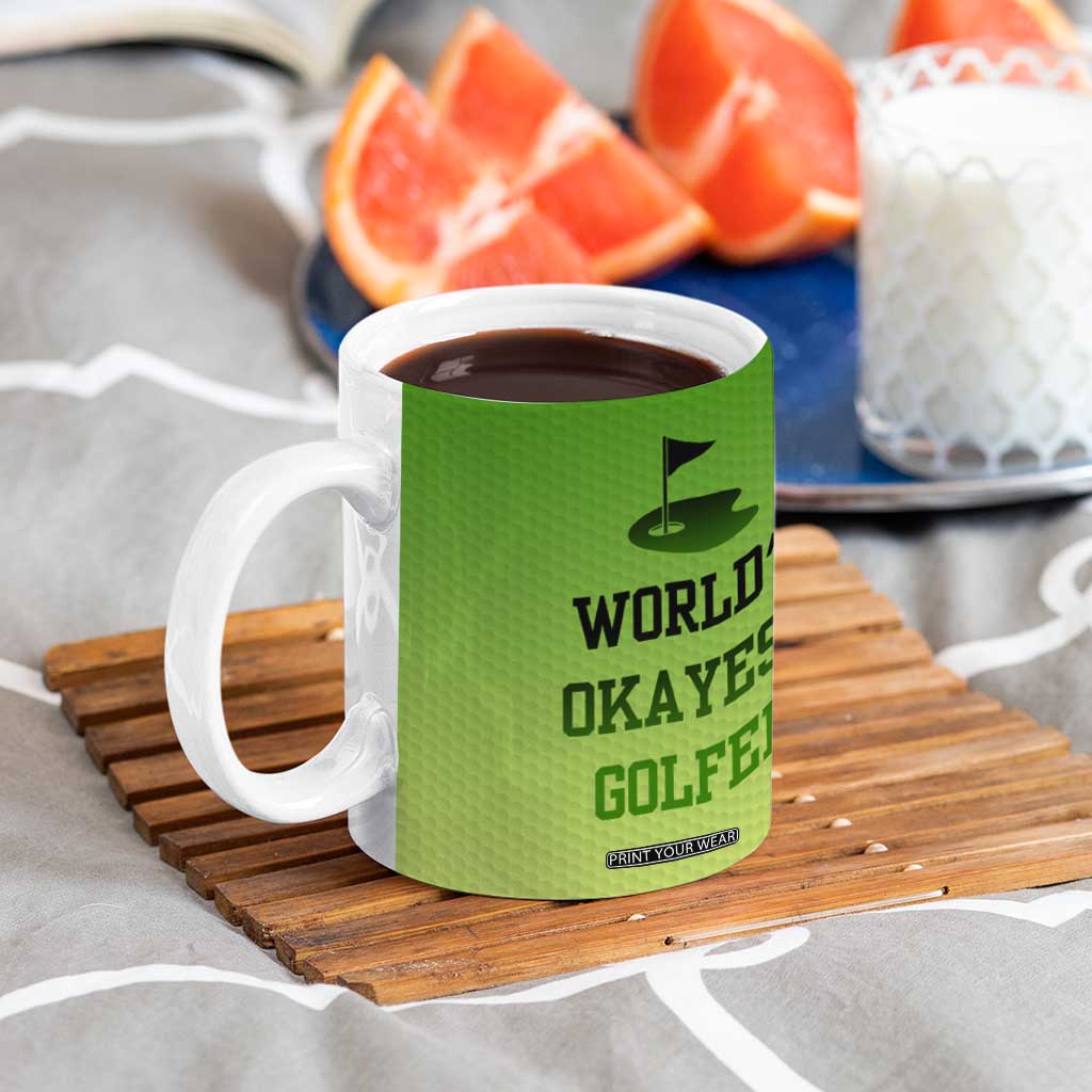 Gifts for Golf Player Coffee Mug World's Okayest Golfer TB09 Print Your Wear