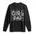 Girl Dad Est. 2025 Long Sleeve Shirt Pink Dad First Fathers Day TS10 Black Print Your Wear