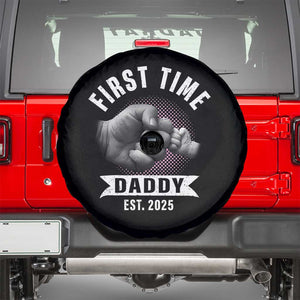 Girl Dad Est. 2025 Spare Tire Cover Fist Time Daddy To Be TS10 Black Print Your Wear
