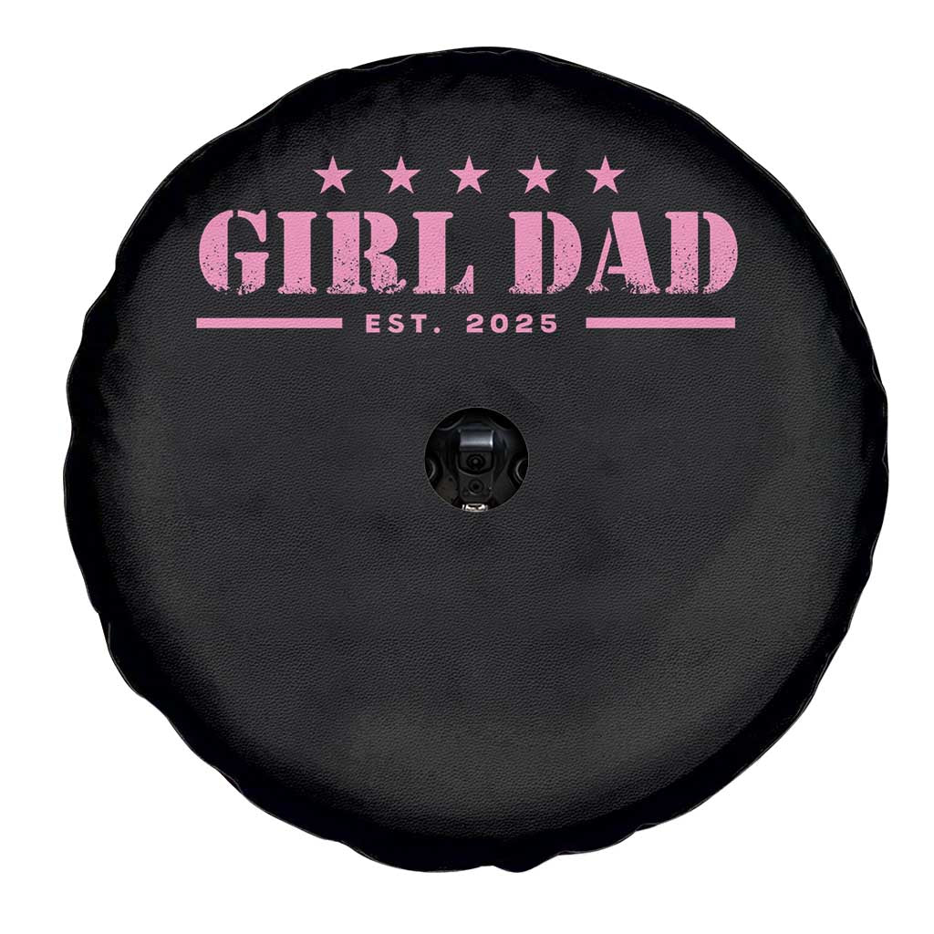Girl Dad Est. 2025 Spare Tire Cover TS10 Print Your Wear