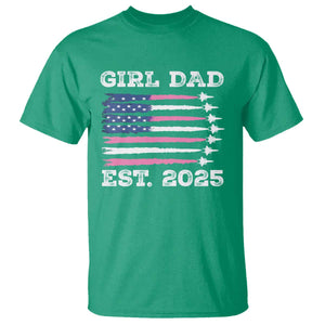 Girl Dad Est. 2025 T Shirt American USA Flag Pink Dad Fathers Day TS10 Irish Green Print Your Wear
