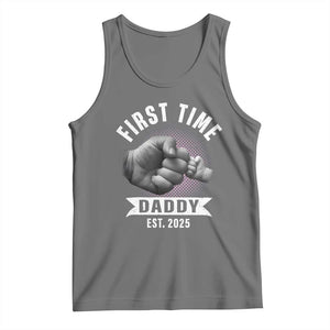 Girl Dad Est. 2025 Tank Top Fist Time Daddy To Be TS10 Black Heather Print Your Wear
