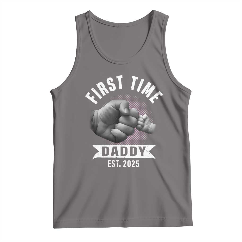 Girl Dad Est. 2025 Tank Top Fist Time Daddy To Be TS10 Deep Heather Print Your Wear