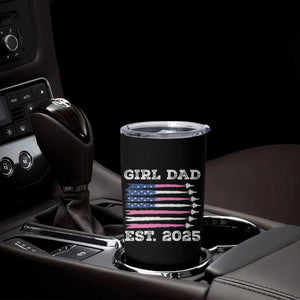 Girl Dad Est. 2025 Tumbler Cup American USA Flag Pink Dad Fathers Day TS10 Print Your Wear
