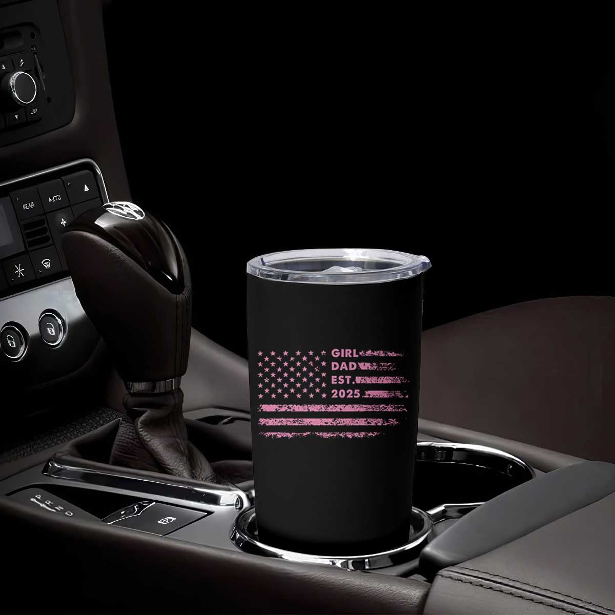 Girl Dad Est. 2025 Tumbler Cup Expect Baby Fathers Day USA Flag TS10 Print Your Wear