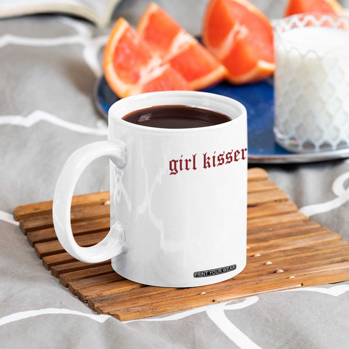 Girl Kisser Coffee Mug Funny Lesbian Pride TS10 Print Your Wear