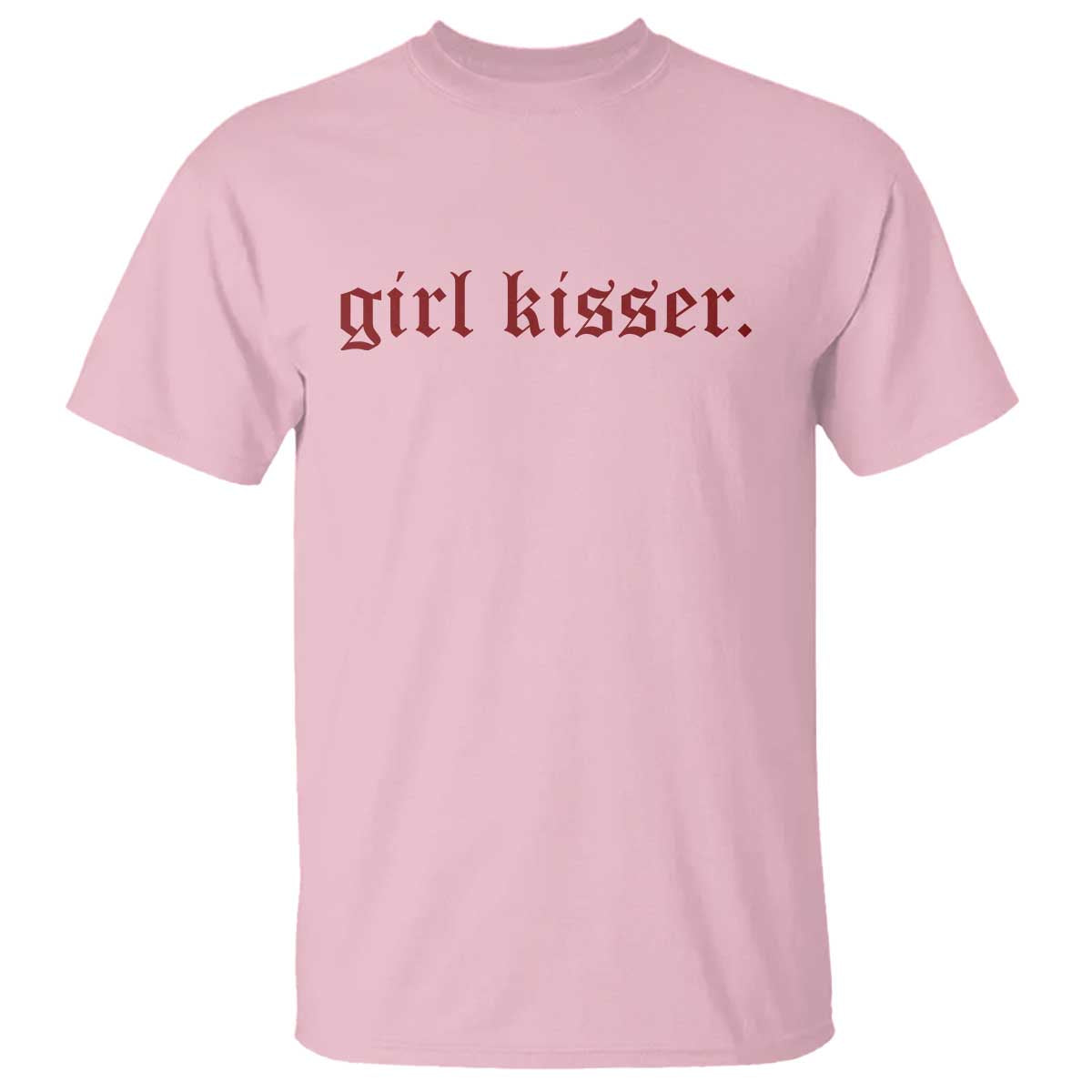Girl Kisser T Shirt Funny Lesbian Pride TS10 Light Pink Print Your Wear