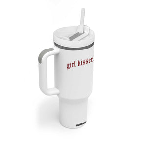 Girl Kisser Tumbler With Handle Funny Lesbian Pride TS10 Print Your Wear